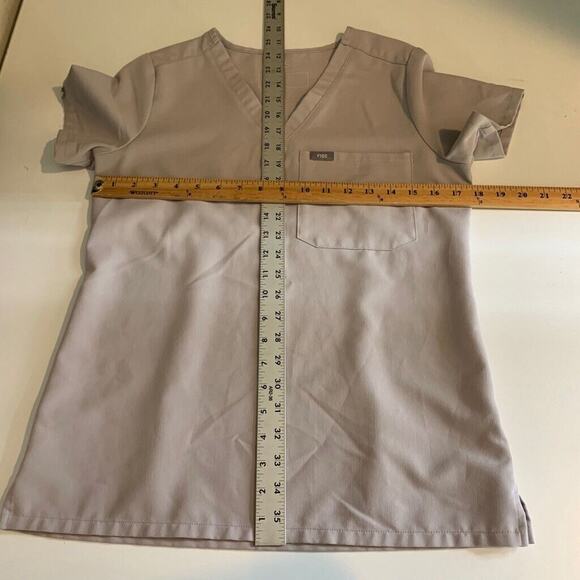 Figs Top Womens XS Extra Small Cool Stone Catarina One Pocket Scrub Short Sleeve - Picture 7 of 12